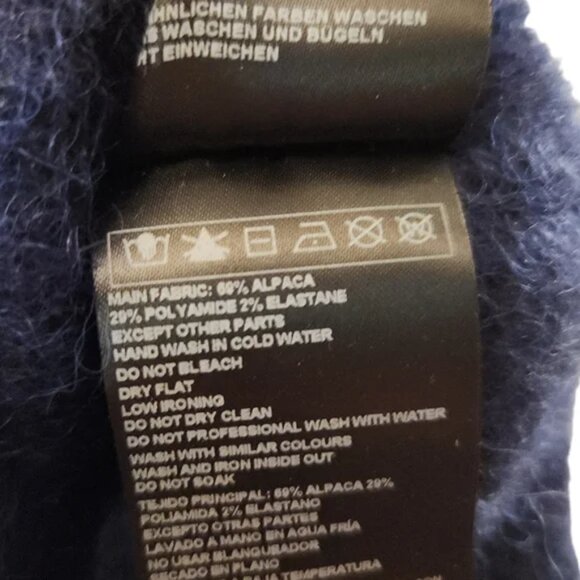 LIKE NEW Ba&sh navy fill sweater alpaca sz small - Picture 5 of 6